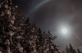 Nachtrodeln in der Axamer Lizum