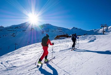Axamer Lizum piste skitour heren afdaling
