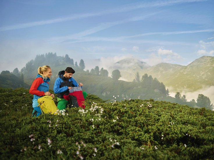 Wandern bei der Adolf Pichler Hütte