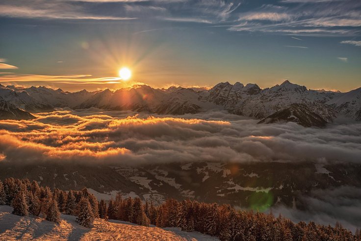 Blick vom Patscherkofel auf Tal