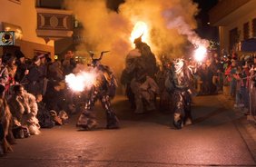 The Mega Krampus Party in Axams