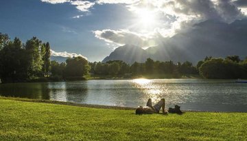 Bathing Lake Rossau (Baggersee) Innsbruck