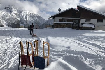 Axamer Lizum - natuurrodelbaan Pleisenhütte