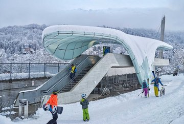 Entlang der Innpromenade nach Innsbruck