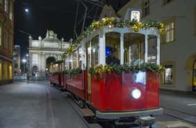 Eine Fahrt mit der Christkindlbahn