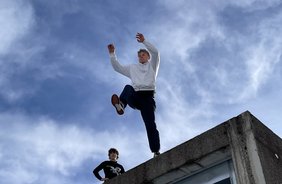 Schneehaufen: Parkour auf der Nordkette