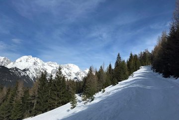 Ski tour on Grünberg (1497m)
